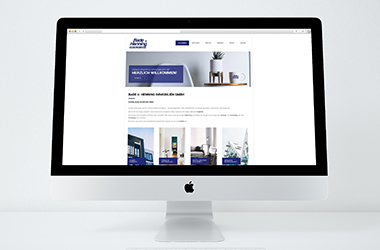 Website von Bade & Henning Immobilien