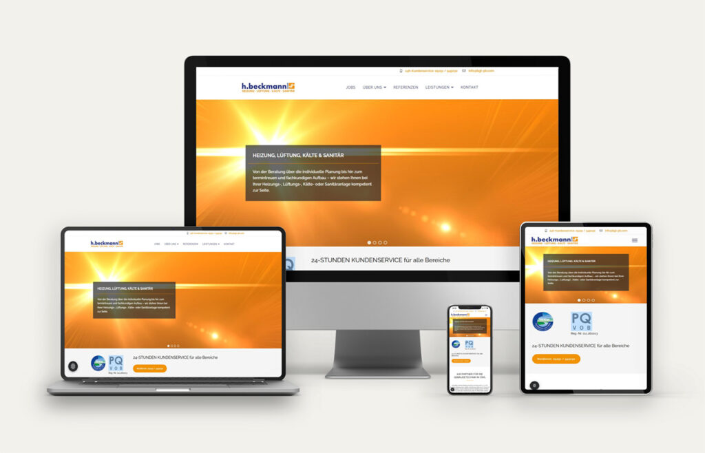 Beckmann Gebaeudetechnik – Webdesign Referenz peer04