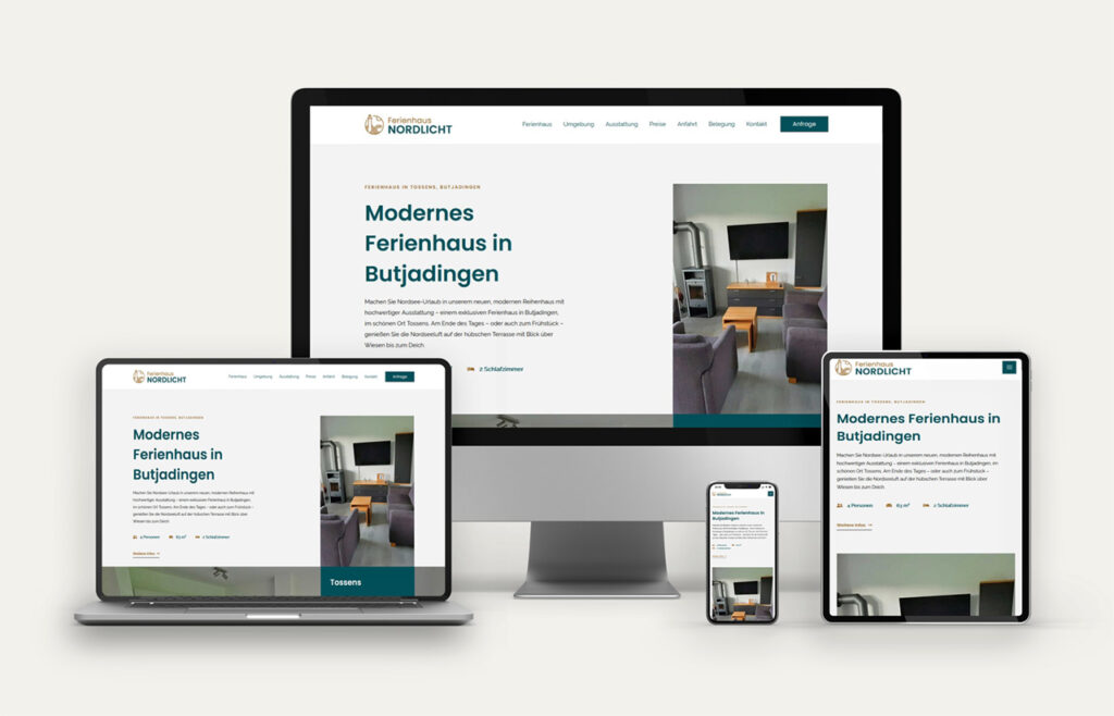 Ferienhaus Tossens – Webdesign Referenz peer04