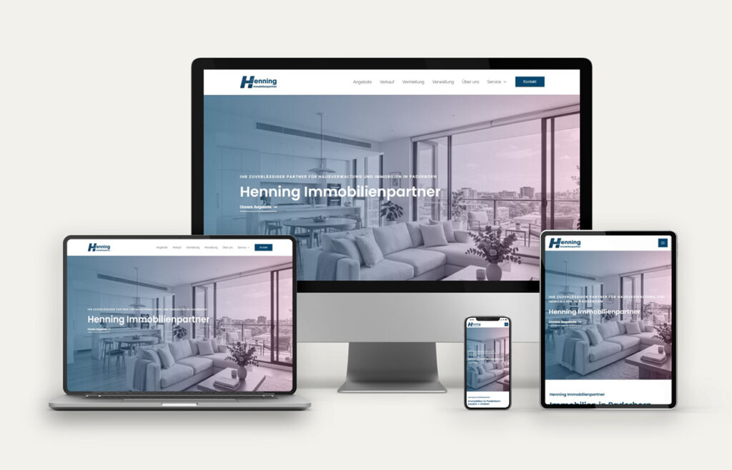 Henning Immobilienservice – Webdesign Referenz peer04