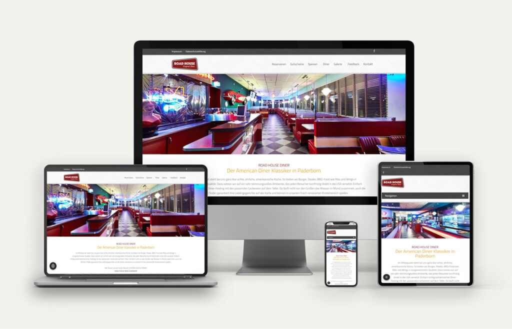 Road House Diner – Webdesign Referenz peer04