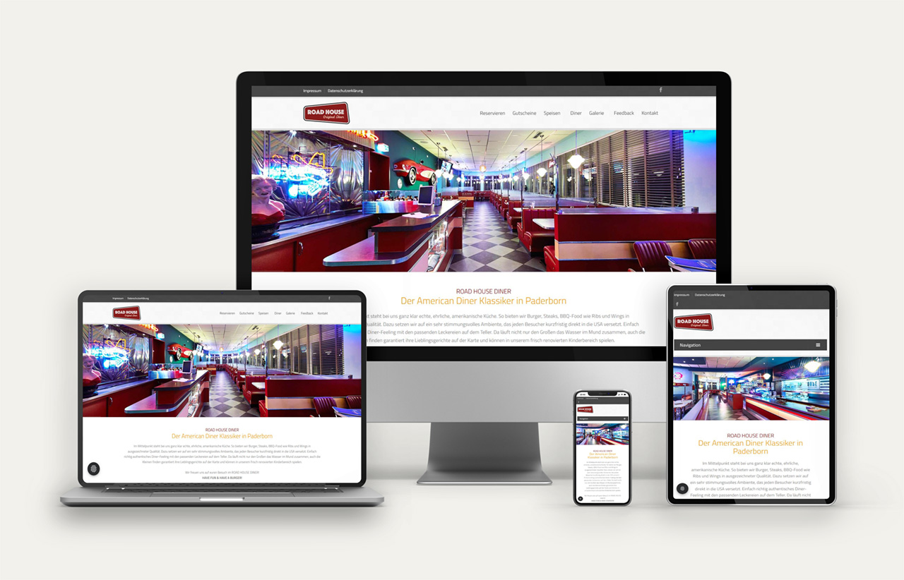 Road House Diner – Webdesign Referenz peer04