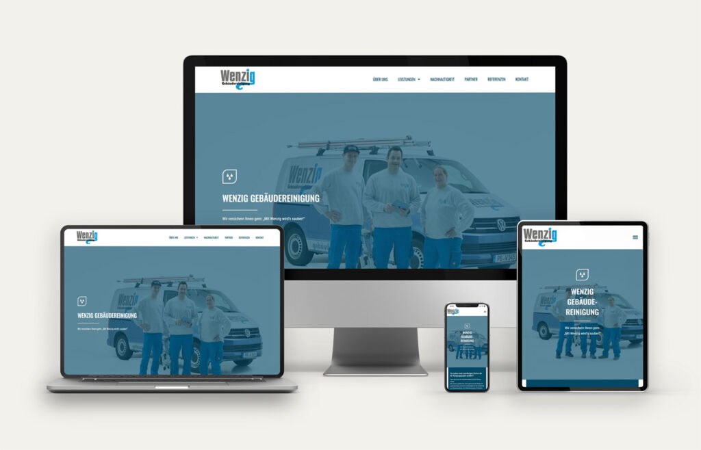 Wenzig Gebaeudereinigung – Webdesign Referenz peer04